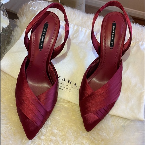 Zara Shoes - ZARA SATIN HEELS